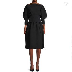 BOTTEGA VENETA Cinch Waist Puff Balloon Sleeve Knit Dress Size 44